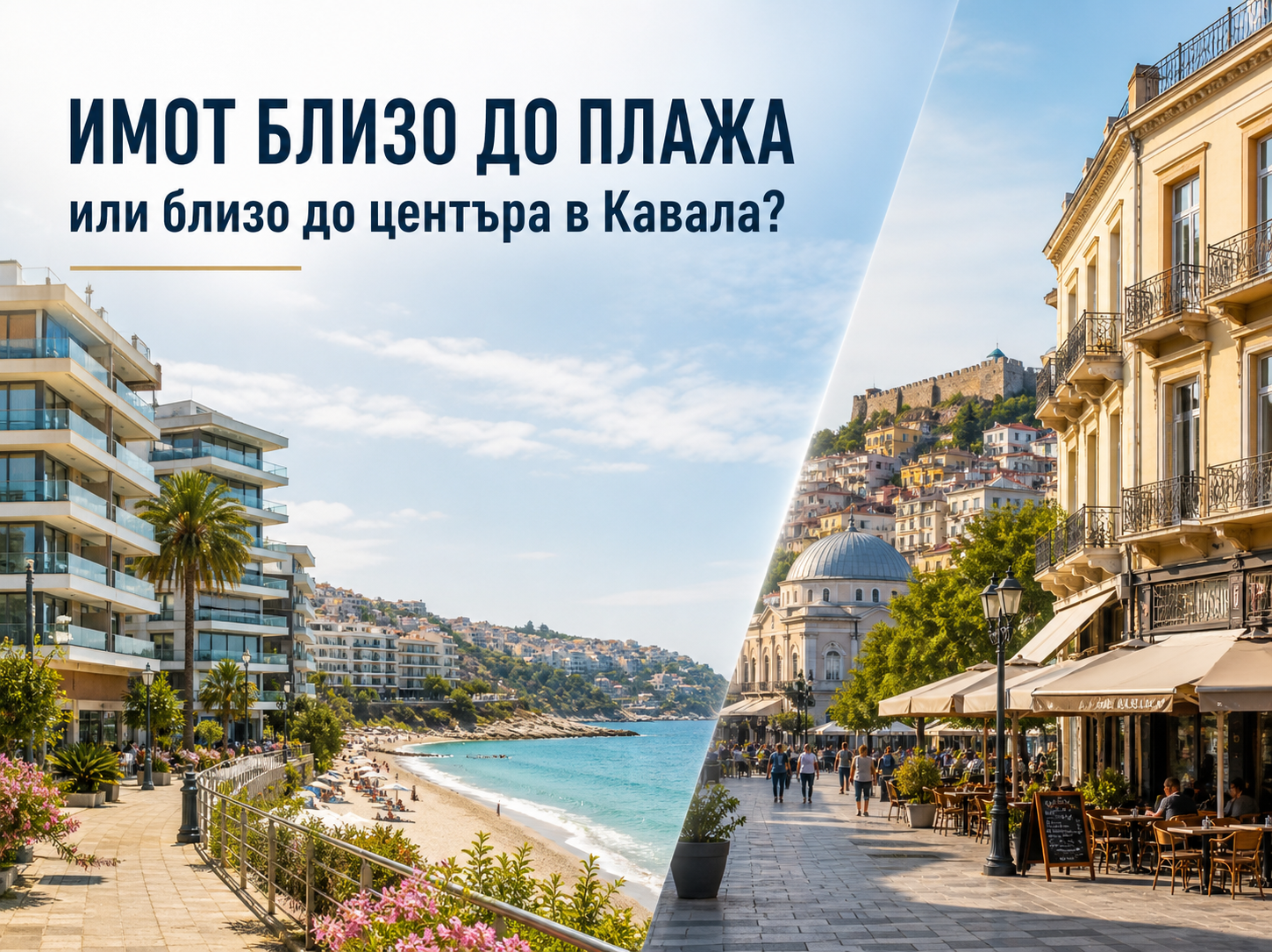 Имот близо до плажа или близо до центъра в Кавала?