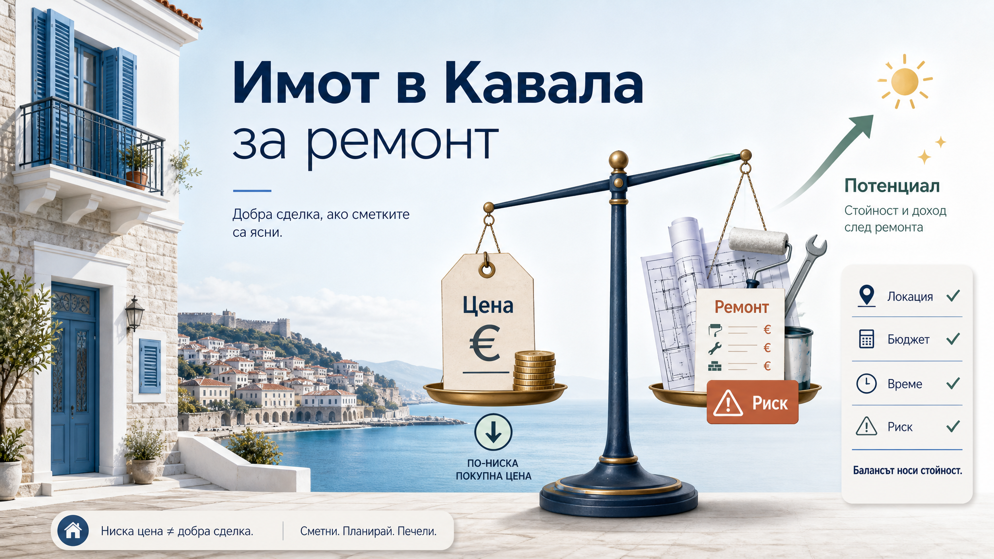 Има ли смисъл да купите имот в Кавала за ремонт