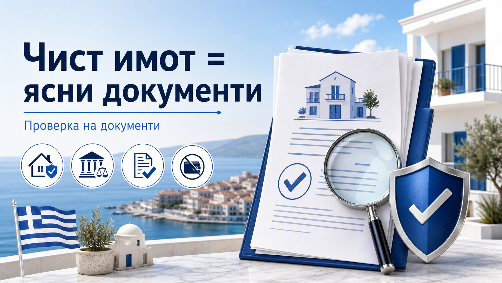 Проверка на документи на имот в Гърция: какво означава чист имот