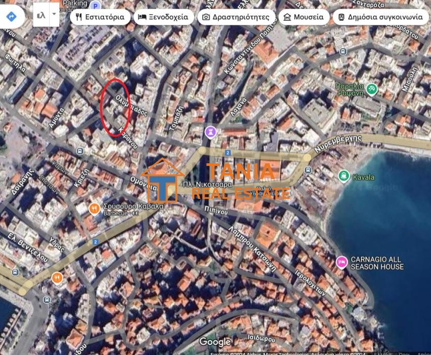 Парцел за продажба в центъра на Кавала