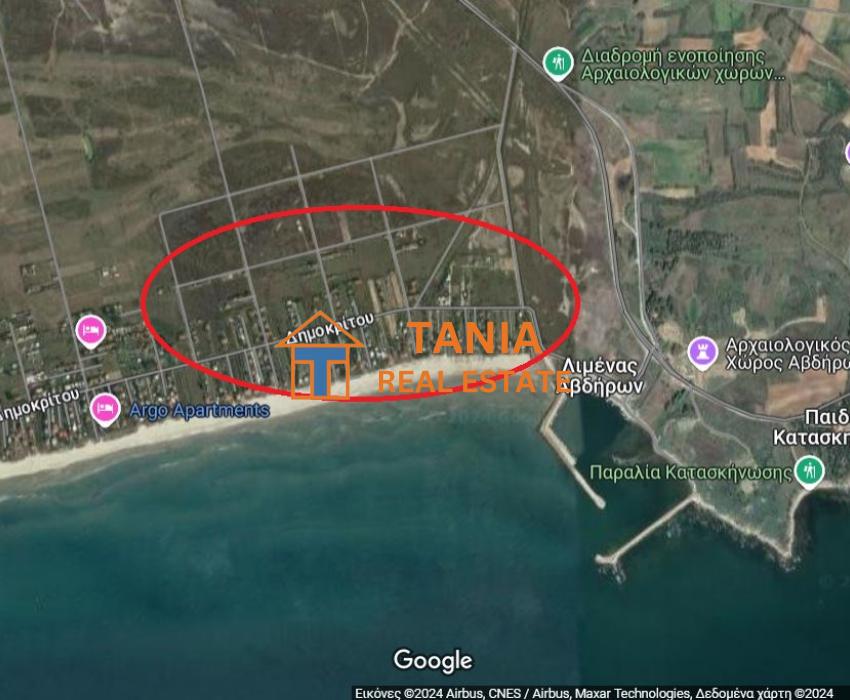 Земя за продажба в паралия Авдира, Ксанти